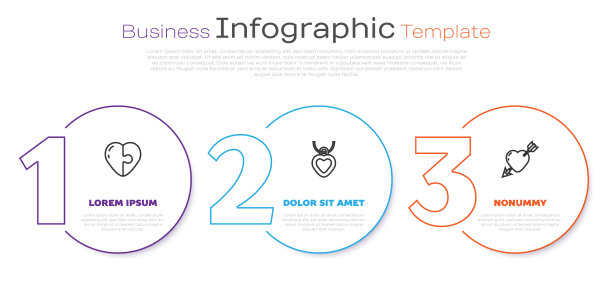 镶线心形项链与心形和图片下载