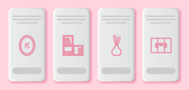 设置线镜书架与书籍，花瓶和图片下载