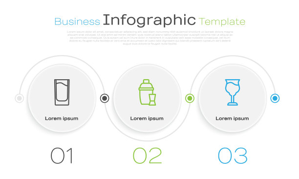 设置线镜头的玻璃鸡尾酒调酒器和葡萄酒图片下载