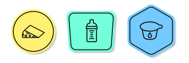 把奶酪、牛奶和酸奶放在一个瓶子里图片下载