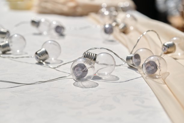 家庭假日装饰，电冰户外灯泡花环图片下载