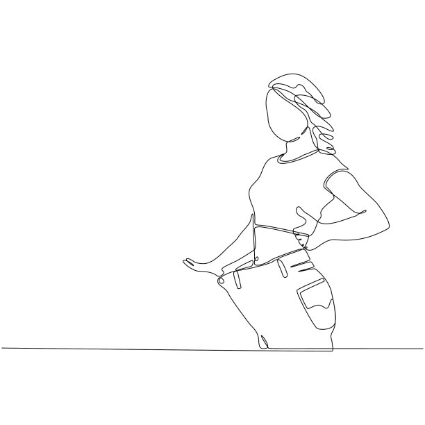 成功的年轻女性减肥了图片下载