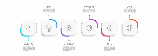 信息图形设计与图标和5个选项或图片下载