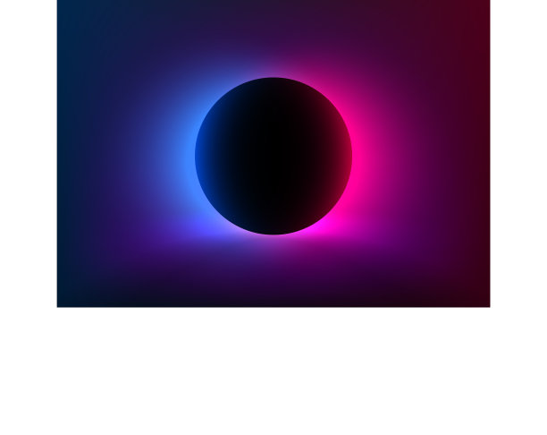 抽象的未来主义背景与生动的霓虹灯图片下载