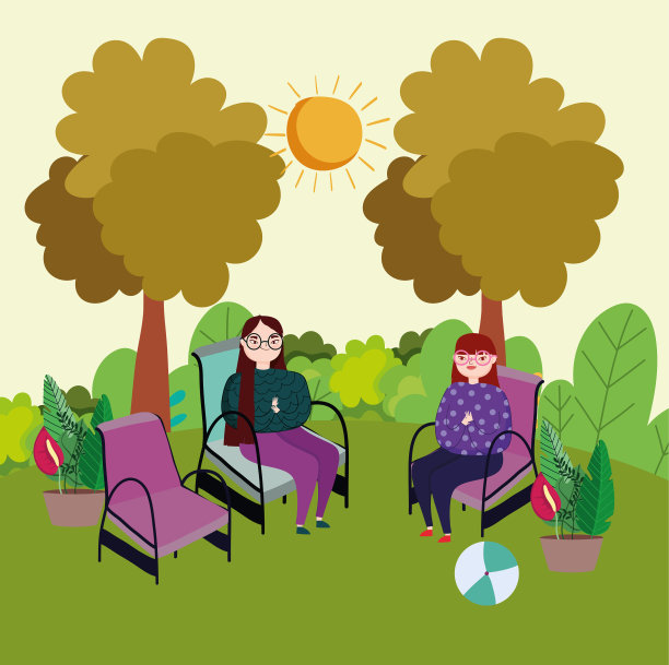 坐在椅子上的女人图片下载