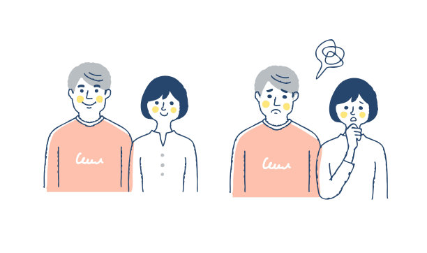 微笑着，表情困惑的一对年轻夫妇图片下载