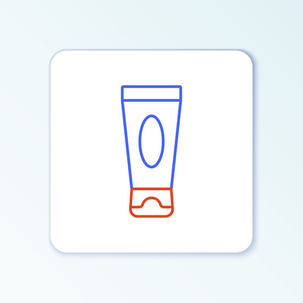 线霜或乳液化妆品管icon隔离图片下载