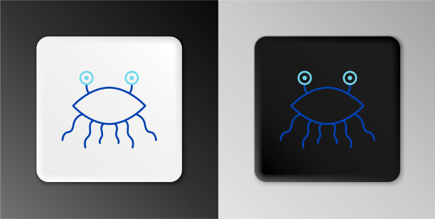 线面食图标孤立在灰色图片下载