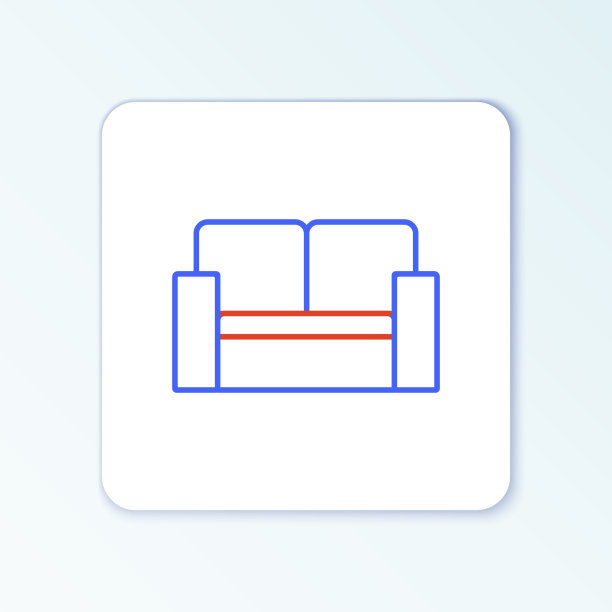 线电影院椅子图标孤立在白色图片下载