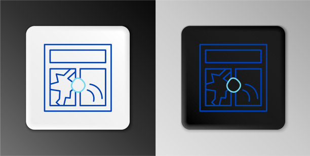 断行窗口图标隔离在灰色图片下载