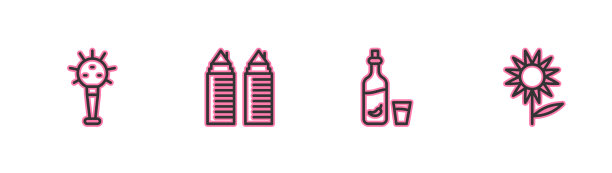 放上甜椒伏特加和二号杯子图片下载