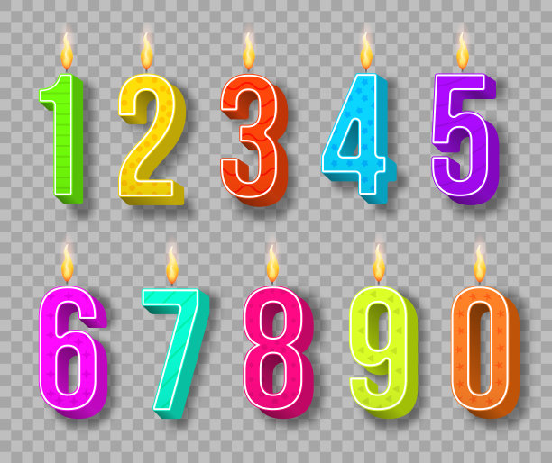 庆祝蜡烛号码蛋糕生日，派对图片下载