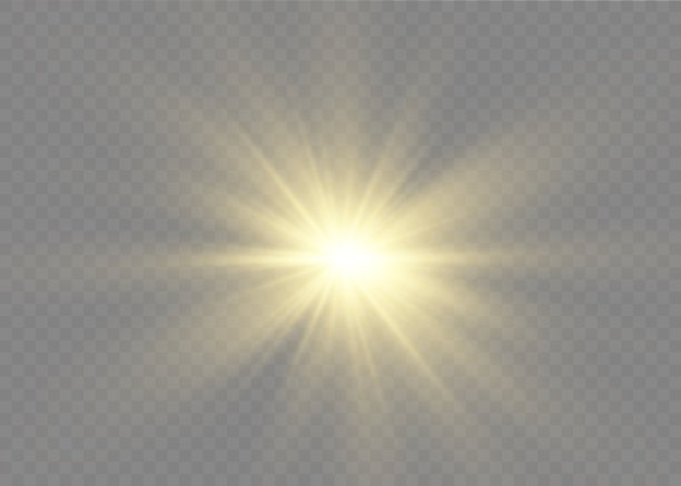 金色的星星闪耀着特殊的光芒。图片下载