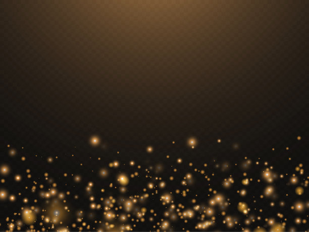 金光闪闪，魔术般的黄尘粒粒光图片下载