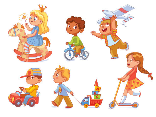 幼儿园的孩子们玩玩具图片下载