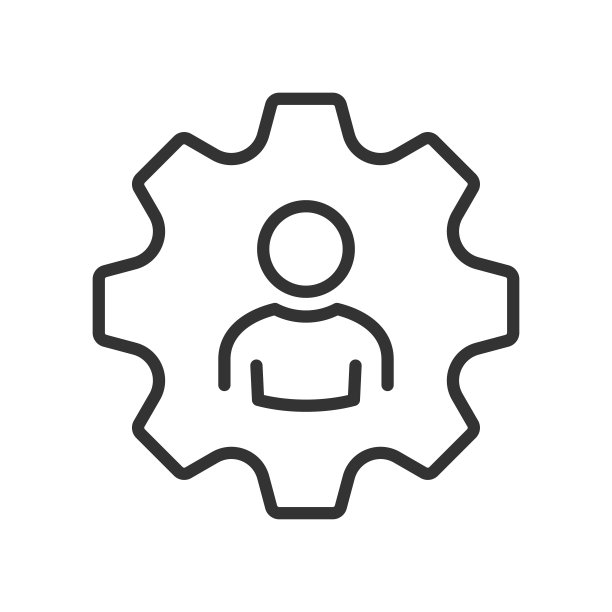 配置文件设置图标。设置员工齿轮单隔离图标图片下载