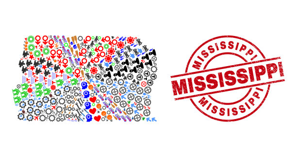 密西西比遇险印章印章和巴西图片下载