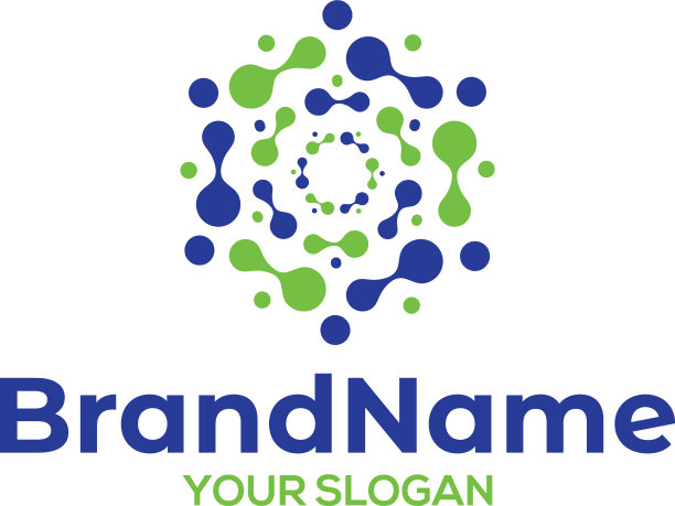 科技六边形标志设计图片下载