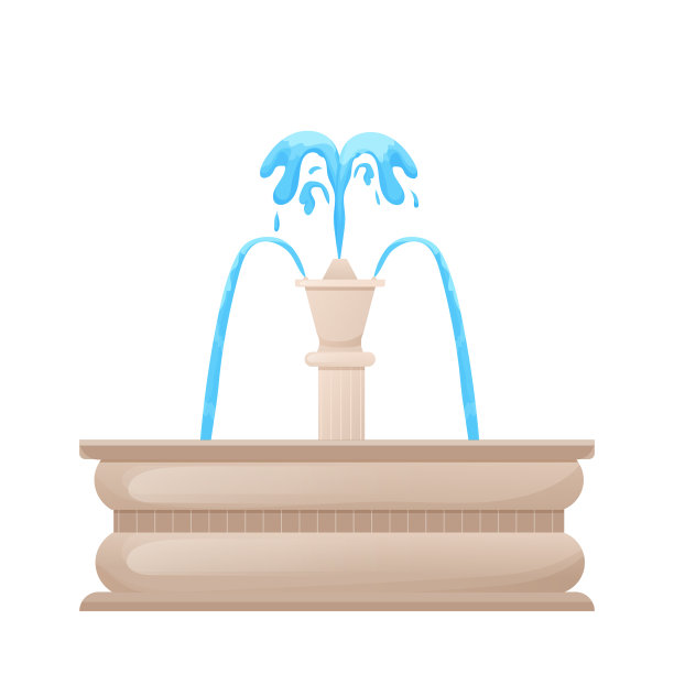 喷泉城市或园林用水装饰图片下载