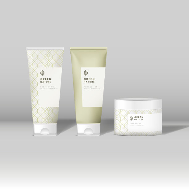 化妆管和罐子模型图片下载