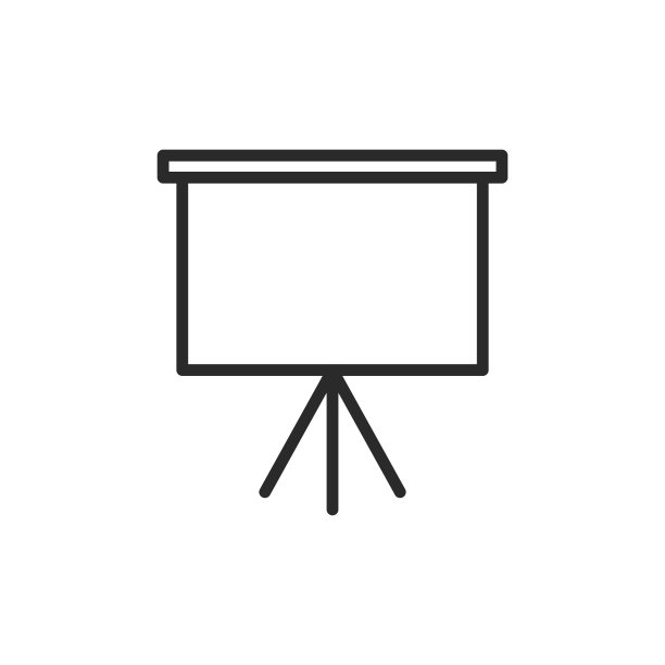 演示板图标矢量插图图片下载