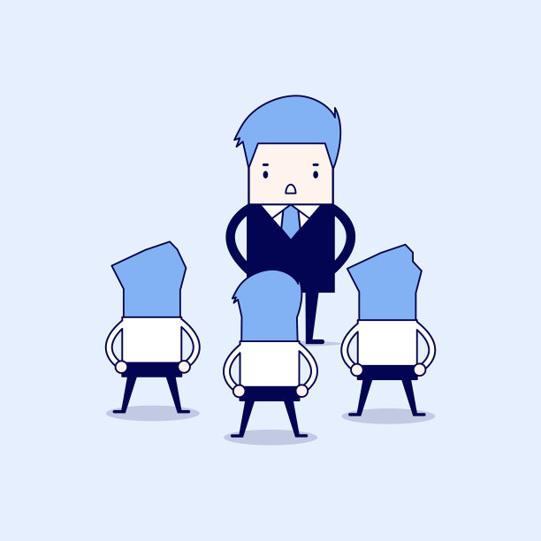 经理和他的员工谈工作图片下载