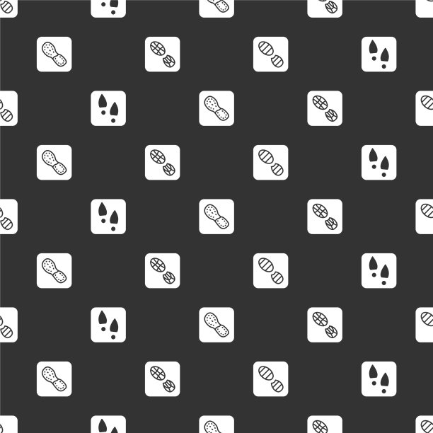 设置人类脚印的鞋子和无缝图片下载