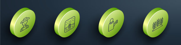 在帽子自动设置等距线农夫图片下载