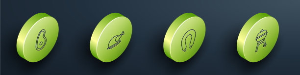 定等距线牛排肉烤火鸡或图片下载