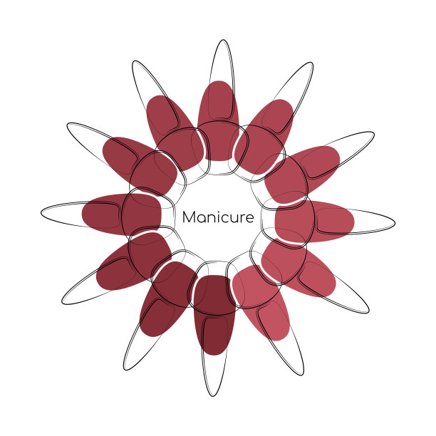 修指甲，指甲油调色轮图片下载