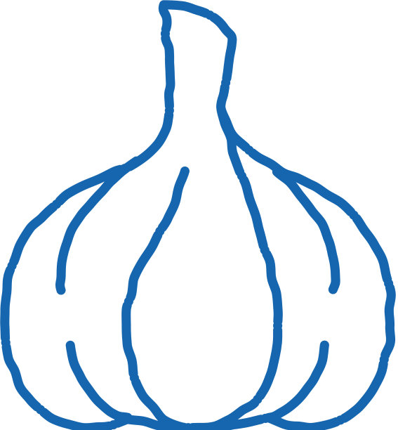 健康食品蔬菜大蒜涂鸦图标手图片下载