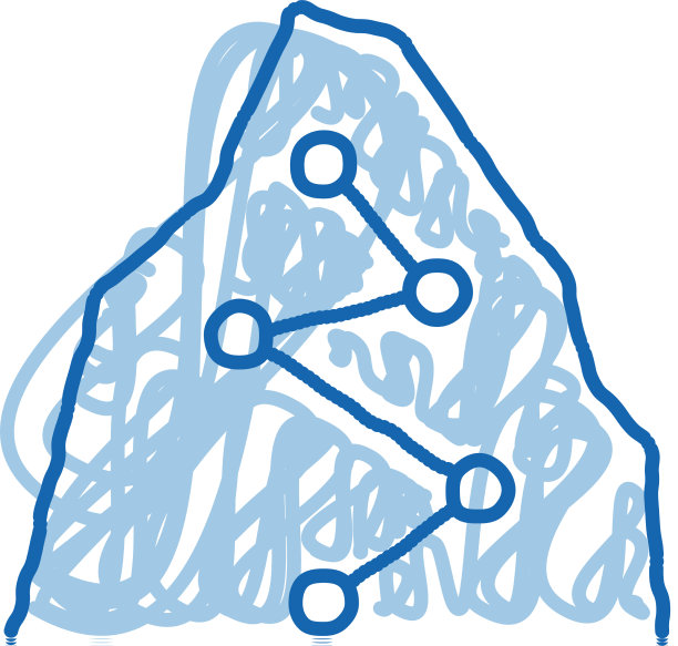 方向路指向高山登山涂鸦图标图片下载