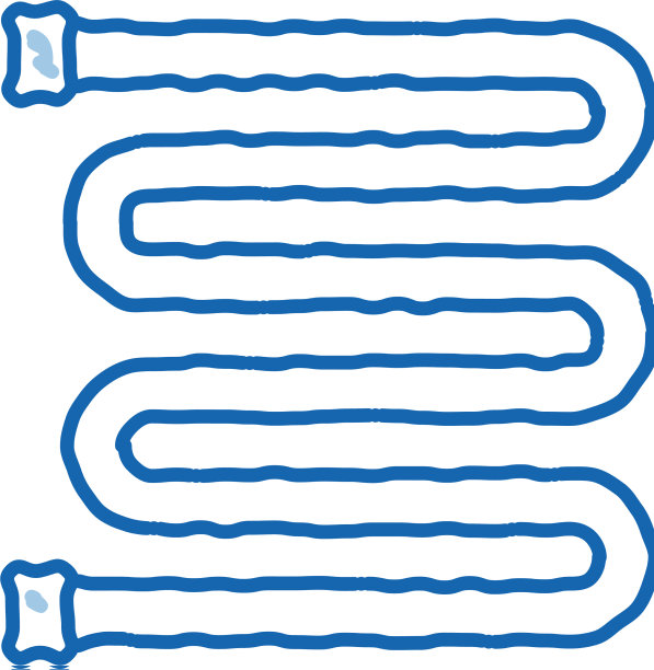 浴室毛巾烘干机加热散热器涂鸦图标图片下载