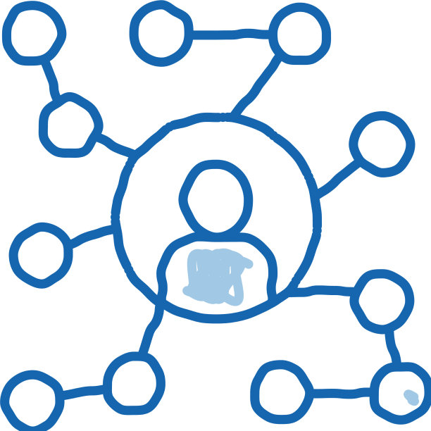 商业网络和男人形象图片下载