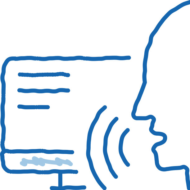 电脑人声控制涂鸦图标手图片下载