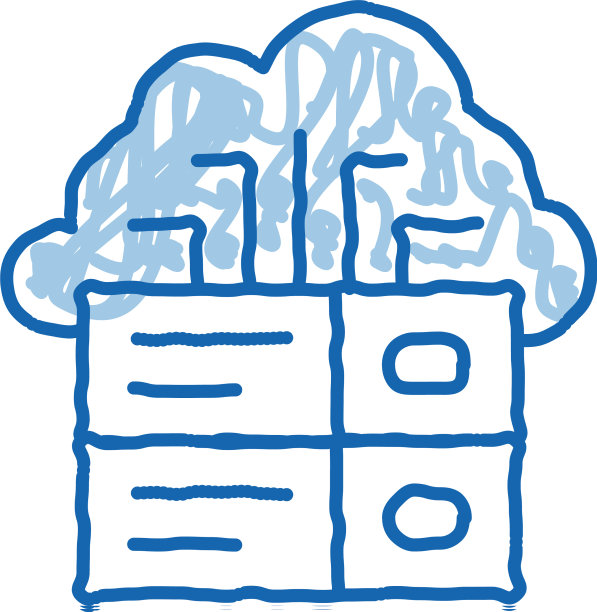 Voip云数字系统涂鸦图标手绘图片下载
