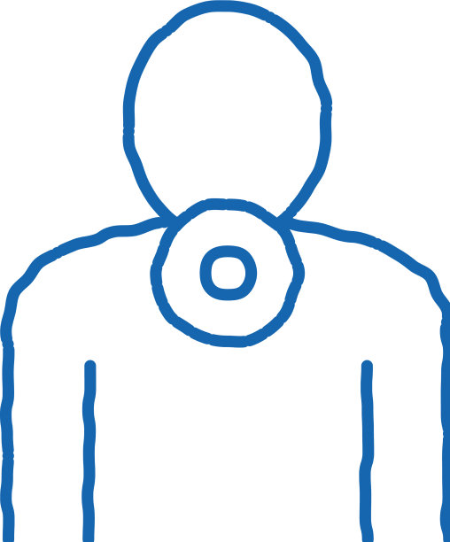 脖子疼痛涂鸦图标手绘图片下载