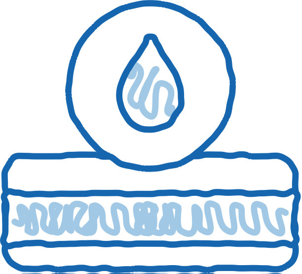 床垫水滴涂鸦图标手绘图片下载