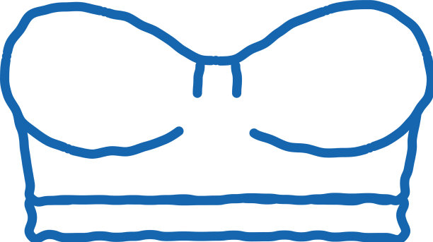 迷你胸衣胸罩涂鸦图标手绘图片下载