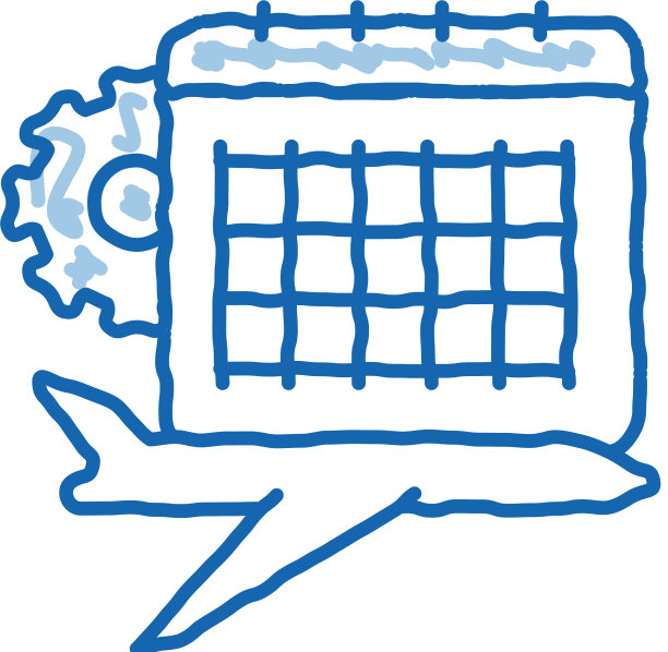 日历平面涂鸦图标手绘图片下载