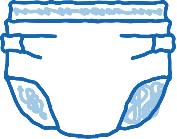 巴尿布涂鸦图标手绘图片下载