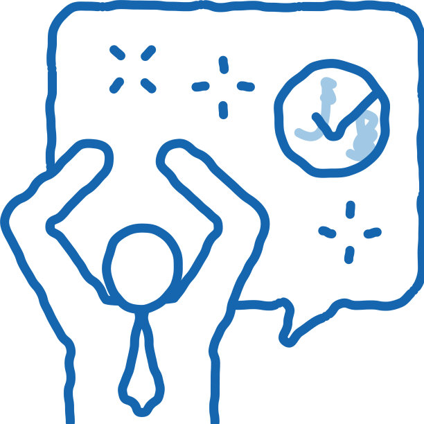 人类庆祝涂鸦图标手绘图片下载