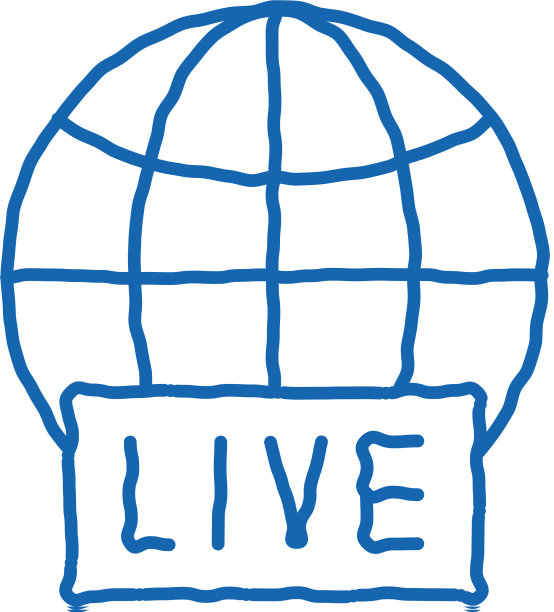 全球直播新闻手绘涂鸦图标图片下载