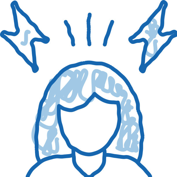 强调妇女涂鸦图标手绘图片下载