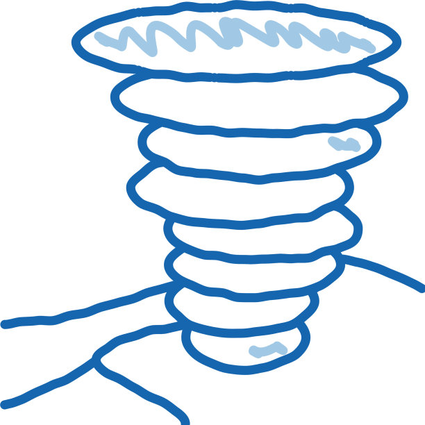 龙卷风场涂鸦图标手绘图片下载