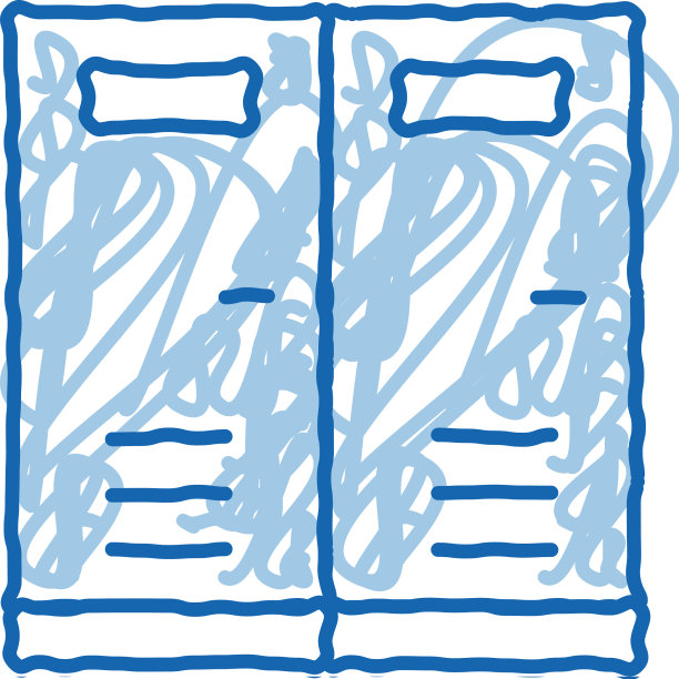 更衣室涂鸦图标手绘图片下载