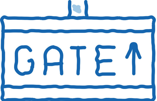 大门箭头方向平板涂鸦图标手绘图片下载