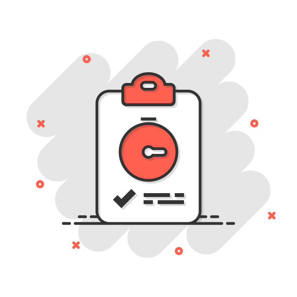 文档女巫时钟图标在漫画风格图片下载