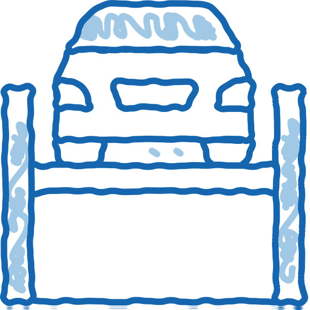 汽车吊装涂鸦图标手绘图片下载