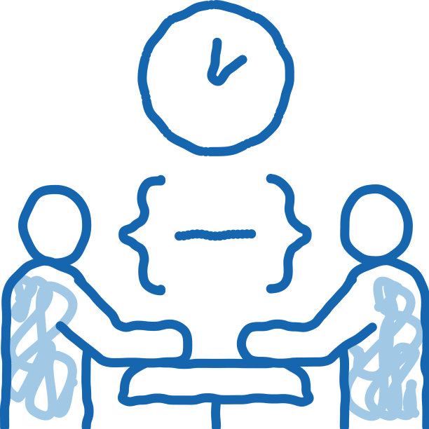 冗长的讨论问题涂鸦图标手图片下载